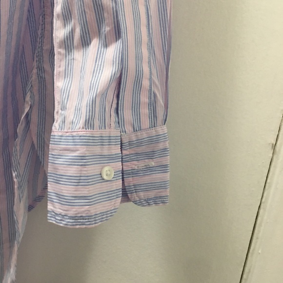 Frank & Eileen pink/blue thin stripe Grayson NWOT - Picture 11 of 13